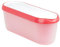 Tovolo Glide-A-Scoop Ice Cream Tub, 1.5 Litre, Strawberry Red