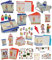 alles-meine.de GmbH 30 TLG. Set Sticker/Aufkleber - Text Zur Einschulung Schulanfang Schultüte Stifte Schulbeginn Schule