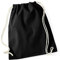 Westford Mill Cotton Gymsac, Black, 46 x 36 cm
