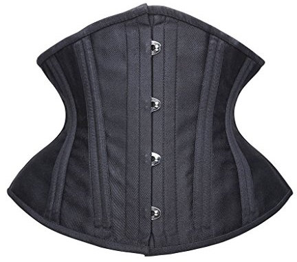 SHAPERX Damen Waist Trainer Korsett Doppelt Stahl Knochen Cincher Corset Tummy Unterbrust Body Shaper zur Gewichtsreduktion, UK-SZ70930-Black-2XL