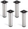 SO-TECH® Set de 4 Pied de meubleLukas Ø 42 mm Pied d'armoire Hauteur ajustable Acier affiné Hauteur 200 mm