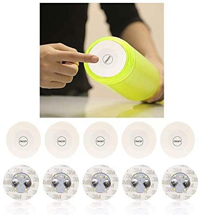 Vanorell 5 x Flaschenbeleuchtung Flaschenunterbeleuchtung Shisha Beleuchtung Untersetzer LED Flaschenlicht Leuchtmittel für Flaschen Partydeko …