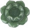 mookaitedecor Porte Bougies/Support de Balle Fleur de Lotus Aventurine Verte Pierre Naturelle,Cristal Guérison pour Table Décoration Chauffe-Plat