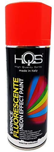 4R Quattroerre.it HQS Bombe de peinture en aérosol Fluorescent Rouge 400 ml