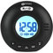 Réveil Vibrant Transportable avec Sonnerie Puissante de 75dB, Flash Lumineux et Vibreur Intégré pour Malentendants et Gros Dormeurs - Le WAKE 'N' SHAKE Voyager de Geemarc - Fonctionne sur Piles - Noir