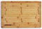 Schneidebrett Shunan Bambus I Großes Holz-Brett 45x30cm I Premium Qualität I Küchenbrett I Saftrille I Antibakterielles Schneidbrett (2. Grillmeister)