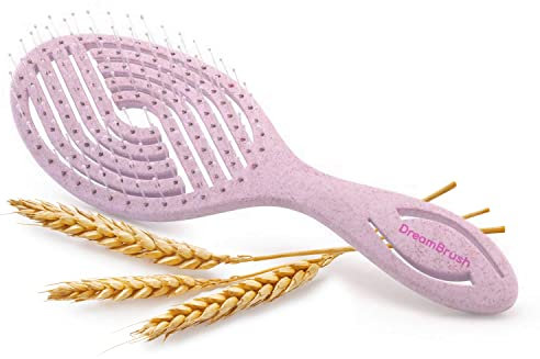 Beauty by Beck DreamBrush Bio Haarbürste - Entwirrbürste ohne Ziepen - für Damen, Herren und Kinder - aus Wheat Straw - angenehm für die Kopfhaut - auch für lange Haare und Locken