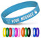 Temeite Gummi-Armband - Umweltfreundliches 100% Silikon, Modisches Design für Alle Altersgruppen, Personalisiertes Regenbogen-Armband (Grün)
