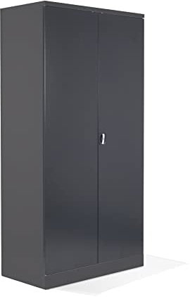 Schrank & Stuhl XXL Werkzeugschrank – Werkstattschrank/Stahlschrank mit 4 höhenverstellbaren, vollverzinkten Fachböden, 195x92x60, Anthrazit