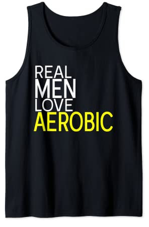 Herren Real Men Love Aerobic dynamisches Fitnesstraining Outfit Tank Top