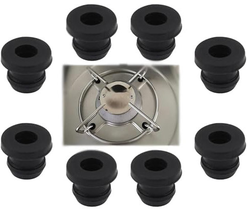 STYYL 8 Stück Topfträgergummis passend für Topfstützen mit 5mm Stäben von Dometic, Smev und Thetford