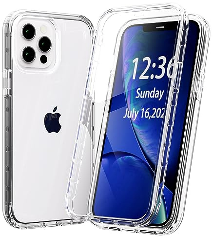 AKABEILA Hülle für iPhone 11 Pro Hanyhülle 360 Grad Ganzkörper Schutzhülle mit Eingebautem Displayschutz Panzerglas Weiche TPU Bumper Case Cover Stoßfeste 6.1