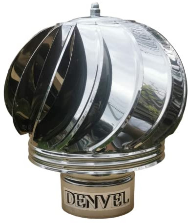Copertura girevole per camino, in acciaio inox, per camino, per camino, diametro 80 mm
