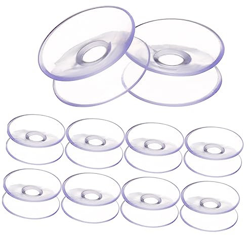 Hohopeti 10stücke Saugnapf Für Glasplatte Doppelseitige Saugnäpfe Aus Kunststoff Transparente Saugnäpfe Für Glasfenster Spiegel Tisch Wand Zuhause Und Büro