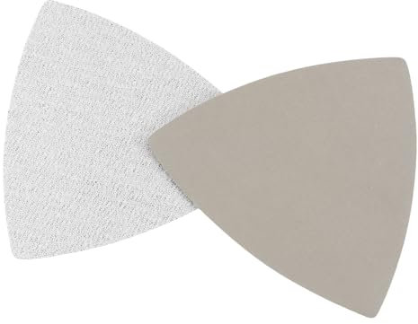 CoCud Disques de Ponçage Triangulaires à Boucle et à crochet pour Ponceuses Oscillantes, Papiers de Verre Triangulaires en Carbure de Silicium de 3-1/2 Pouces, Grain 5000, 10 Pièces