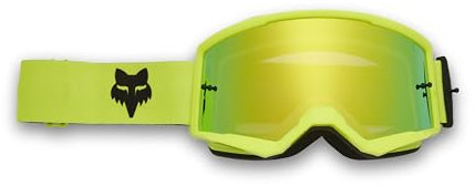 Fox Racing Main Core Goggle - Spark, VLS kompatibel mit Standard- und Spritzgläsern, weites Sichtfeld, dreilagiger Schaumstoff, Abreißfunktion, Fluorescent Yellow, Größe: OS