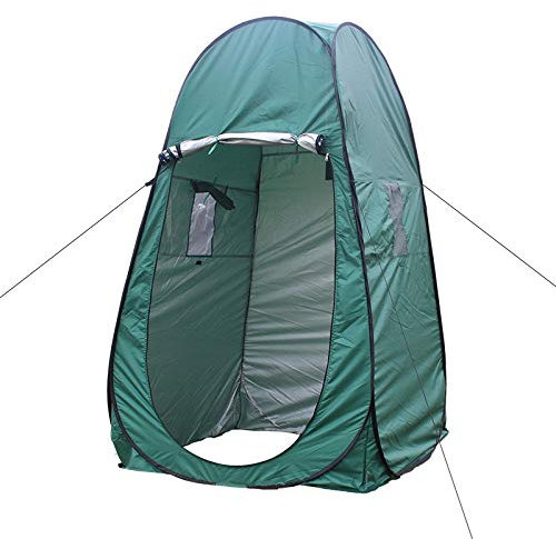 YIHANSS Tents for Camping Portable Privacy Shower Toilet Camping Pop Up Tent Camouflage/UV Function Outdoor Dressing Tent/Photography Tent Green & Blue (Color : Green)