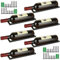 ZOFUN 6 Pcs Wine Racks Wall Mounted, 27 x 9 cm Individual Wall Wine Rack with Fixed Screws, Black Metal Wine Racks for Wine Bottle Organization Kitchen Wine Bottles Bulk Storage