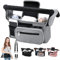 HINATAA Buggy Kinderwagen Organizer, Baby Kinderwagen Tasche mit 2 Getränkehalter, Buggy Organizer Kinderkarre mit Schultergurt & 2xSecure Hooks, Kinderwagen Zubehör mit Reißverschlusstasche (Grau)