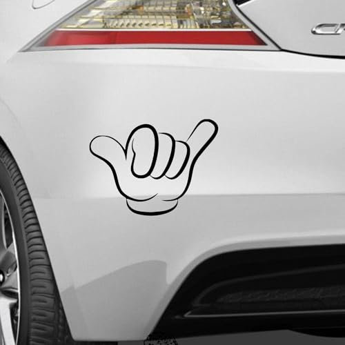 Rakelfix Hang Loose Hawaii surfen Hand Chaka Aufkleber Sticker Größe&Farbe wählbar Autoaufkleber Lack Scheibe