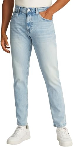 Tommy Jeans Herren Jeans Hose Austin Slim Tapered Fit, Blau (Denim Ultra Light), 32W/30L