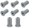 QUARKZMAN 8 Stück Wanddurchführung für Kabel 19mm Silikon Kabeldurchführung Wand Wanddurchführung für Starlink Mauerdurchführung Kabelführungsset für Ethernet mit 7mm Loch, Grau