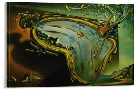 Salvador Dali Poster mit schmelzender Uhr, Leinwandbild, Wandkunst, dekoratives Bild, Drucke, moderne Dekoration, 20 x 30 cm