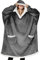 SERTAS Übergroße Hoodie Decke Hoodie Sweatshirt Hoodie Damen Oversize Super Weicher Bequemer Warme Flanell Oversized Hoodie Blanket Hoodie Einheitsgröße für Erwachsene Grau