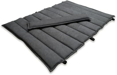 SCALANT - Auflage und Kissen fürs Waldsofa Classic/Premium/Swing in Dunkelgrau. Schnelle Befestigung und Wasserabweisend