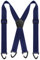 Fevaeno Hosenträger Herren Breit 4cm Anti-Rutsch-Schnalle Einstellbar und Elastische Einheitsgröße Hosenträger für Herren und Damen XNachtblau