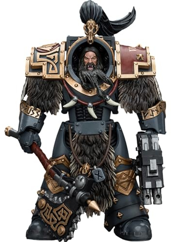 JOYTOY Warhammer 40k Space Wolves, 1/18 Space Wolves Varagyr Wolf Guard Squad Varagyr Terminator 1 Action Figure Collect Model