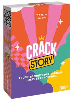 CRACK STORY | Jeu d’Ambiance Drôle et Addictif | Jeu de Société Famille & Adultes | Idée Cadeau Originale pour Noël ou Soirée Entre Amis | 2 à 8 Joueurs | Dès 10 Ans | Français