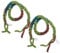 DRESSOOS 2pcs Artificial Plant Ornament Reptile Vine Ornament Landscaping Vine Lizards Climbing Vine Snakes Climbing Vine Reptile Vine Reptile Climbing Vine Hermit Crab Climbing Vine