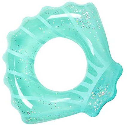 LIOOBO Aufblasbarer Schwimmring für Erwachsene Dicker und Stabiler Schwimmreifen Muschelform für Sommerpartys Strand und Poolspiel Sicheres Wasserspielzeug für Ganze Familie