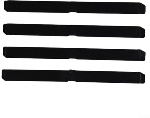 Zilimontt Juego de 4 cubiertas de plástico para portaequipajes de techo de coche para Opel Astra H, piezas de repuesto delanteras y traseras OE 51 87 877 51 87 878 negro