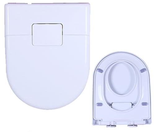 Abattant WC Pot d'apprentissage intégré en Forme de D avec siège Enfant, Orange, 45 x 36 cm