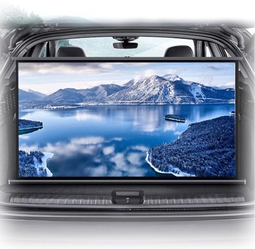 MACAGGTNTU 20 30 40 50 Manual Movie Screen Portable Tabletop Projector Screen Small Mobile Video Projection Screen Floor Standing(4:3,30inch)