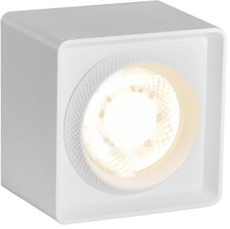 FOOC 9W Aufbauspot Weiß Integriertes LED Aufbaustrahler für Wohnzimmer Warmweiß Aufputz Spots 830LM, Aluminium Deckenspot 3000K Deckenstrahler Moderne Aufbauleuchte Schlafzimmer Flur Küche