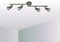Trango 4-flammig 2935-042 LED Deckenleuchte *FINNO* in Edelstahl-Optik inkl. 4x 3 Watt GU10 LED Leuchtmittel I Deckenlampe I Deckenstrahler I Deckenspots I Wohnzimmer Lampe schwenkbar und drehbar