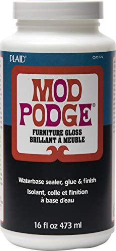 Mod Podge Plaid: Craft Glue Möbel Glänzend Finish-16 Oz, Durchsichtig