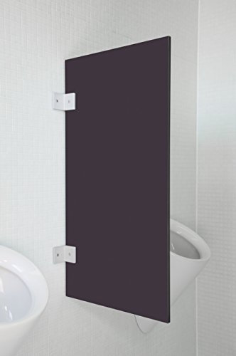 Kemmlit Urinal Trennwand Modena Graphit aus HPL in klassischen Farben, Schamwand WC Herren, TÜV zertifiziert