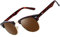 CGID Sonnenbrille Herren Damen Retro Vintage Halbrahmen Polarisiert UV400 Schutz