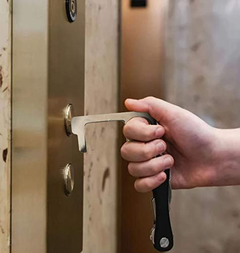 Silvergear Kontaktloser Türöffner, Hygienisch Knöpfe, Touchscreens und Türen bedienen, Silber