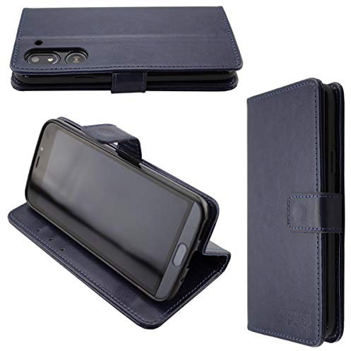 caseroxx Bookstyle-Case for Doro 8050/8050 Plus, Cover, faux leather, blue, Card Slots & Magnetic Closure