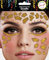 Gesichtstattoo - Glitzer Aufkleber Klebetattoos Temporäres Glitter Face Tattoo Motto Party Karneval Halloween (Giraffe)