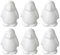 PRETYZOOM Styropor Figuren Pinguin DIY Handwerk Schaum Tierfiguren Weiß Pinguin Modellierung 6pcs Weihnachten Hochzeit Festival Party Dekoration Schulprojekte Weihnachtsdeko Weihnachtsschmuck