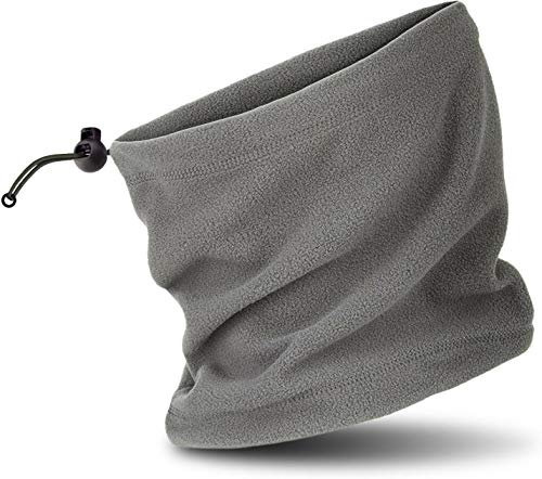 normani Polar Fleece Rundschal Neckwarmer Schlauchschal Multifunktions Halstuch Farbe Grau