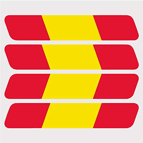 4X PEGATINAS BANDERA ESPAÑA PARA CASCO MOTO