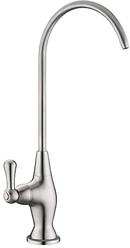 Rubinetto per acqua potabile, rubinetto ad osmosi inversa, rubinetto di filtrazione dell'acqua, rubinetto del depuratore di acqua potabile, nichel spazzolato, cavo B08