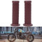 DREAMIZER Motorrad 7/8 22mm Lenkergriffe,Universal-Retro Motorrad-Gummi Rutschfeste Lenkergriffe für Custom Cafe Racer Bobber Dirt Bike Motocross(Bar-Ende Dichtung:Braun)